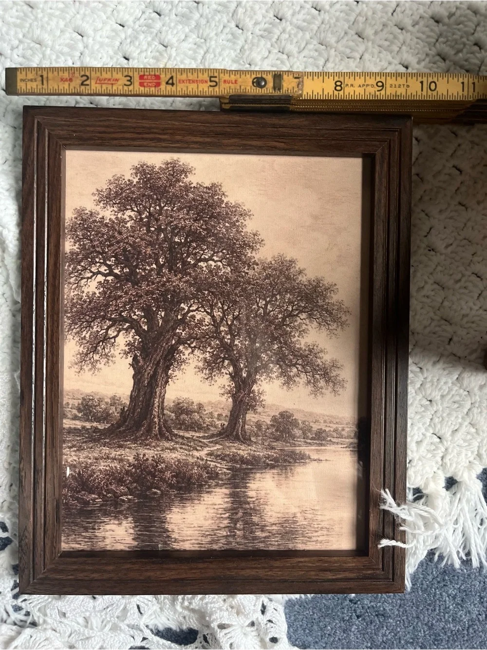 Rustic Brown Framed Landscape Wall Art - Home Accents